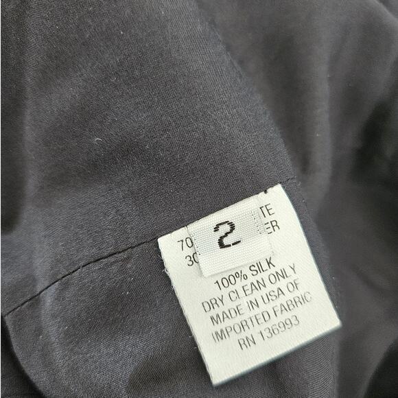 Index Black Button Front Blazer sz 2 Work Minimalist Business Special Occasion - Picture 7 of 8